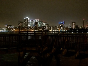 View of Canary Wharf from my parents condo 