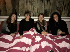 Getting cozy at Shoreditch House 